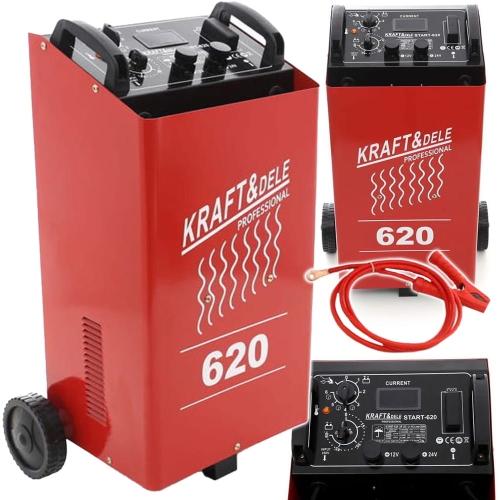 PROSTOWNIK SAMOCHODOWY AKUMULATOROWY Z ROZRUCHEM 480A 12V 24V ROZRUCH