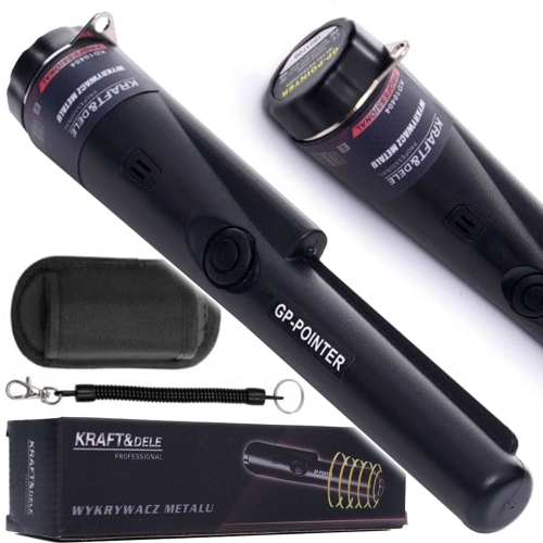 RĘCZNY WYKRYWACZ METALI GP-POINTER Z LATARKĄ LED