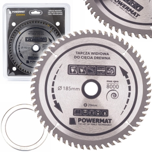 TARCZA WIDIOWA TARCZOWA WIDIA DO CIĘCIA DREWNA 185x20mm 60Z