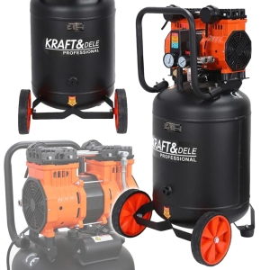 KOMPRESOR BEZOLEJOWY 50L PIONOWY 2000W SPRĘŻARKA 8BAR 230V/50Hz MANOMETRY