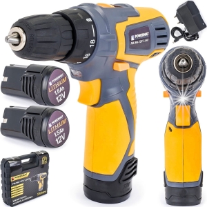 WKRĘTARKA AKUMULATOROWA WIERTARKA LI-I 2x1.5Ah 12V