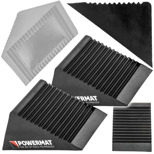 KLINY GUMOWE POD KOŁA DRZWI KOŁO BLOKADA DO KÓŁ PODSTAWKI 2 SZT. 135x80mm