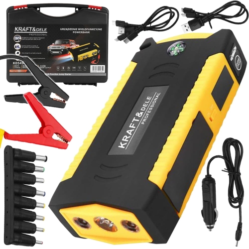 JUMP STARTER BOOSTER URZĄDZENIE WIELOFUNKCYJNE POWERBANK ROZRUCH 600A