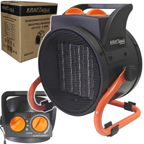 NAGRZEWNICA ELEKTRYCZNA 2,5KW FARELKA GRZEJNIK 230V