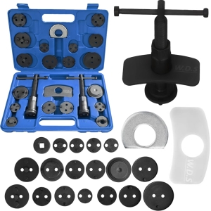 ZESTAW DO WYCISKANIA TŁOCZKÓW HAMULCOWYCH 22 ELEMENTY WALIZKA 