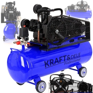 KOMPRESOR OLEJOWY SPRĘŻARKA 3-TŁOKI 8 BAR 200L 400V 4,8kW/6,5KM REDUKTOR