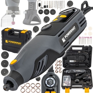 MINI SZLIFIERKA PROSTA TRZPIENIOWA FREZARKA WIELOFUNKCYJNA LCD + ZESTAW XXL