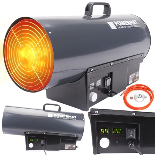 NAGRZEWNICA GAZOWA DMUCHAWA TERMOSTAT 65KW LCD