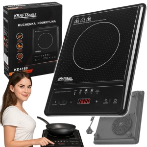 KUCHENKA INDUKCYJNA 2000W TIMER 5 PROGRAMÓW 230V/50Hz SMAŻENIE GOTOWANIE