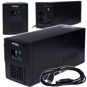 UPS ZASILANIE AWARYJNE 1200W LCD PIECA POMPY WBUDOWANY AKUMULATOR 2000VA 