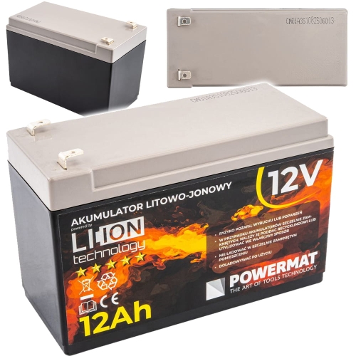 AKUMULATOR DO OPRYSKIWACZA BATERIA LITOWO JONOWA Li-Ion 12V 12Ah 12000mAh