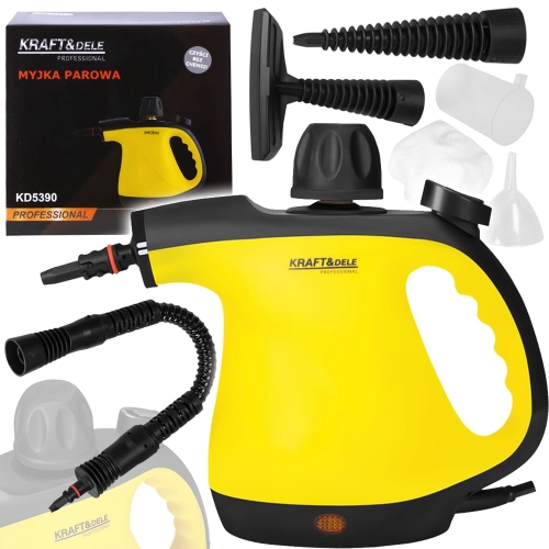 MYJKA PAROWA RĘCZNA 1200W 3,5 BAR DO CZYSZCZENIA FUG TAPICERKI OKIEN