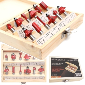 FREZY KSZTAŁTOWE DO DREWNA 12 el FREZ DO FREZARKA