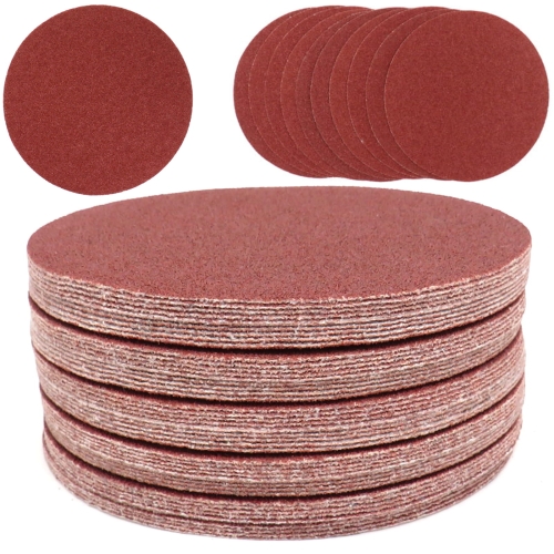 50SZT! PAPIER ŚCIERNY KRĄŻEK KRĄŻKI NA RZEP 125MM P40