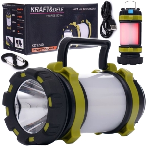LAMPKA LAMPA TURYSTYCZNA BIWAKOWA POD NAMIOT KEMPING 3W1 T6 LED