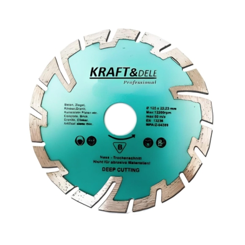 DIAMENTOWA TARCZA SEGMENTOWA GRANIT CERAMIKA 125MM 125X22,2 SEGMENT