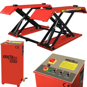 PODNOŚNIK SAMOCHODOWY NOŻYCOWY AUTOMATYCZNY 3500KG 110-1200MM 230V