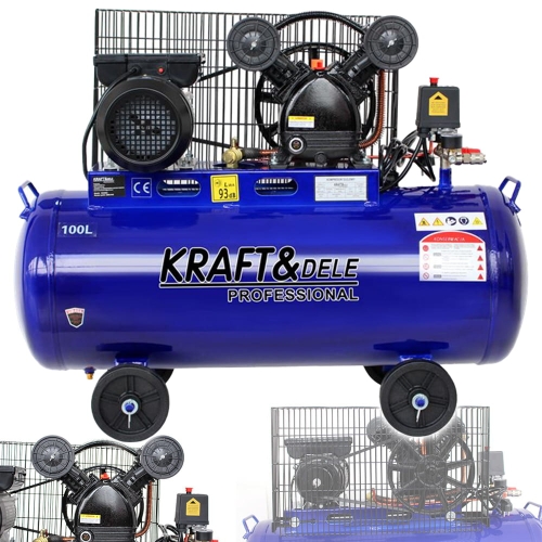 KOMPRESOR OLEJOWY SPRĘŻARKA POWIETRZA 100L 2-TŁOKI 230V 3kW/3000W 4,2KM