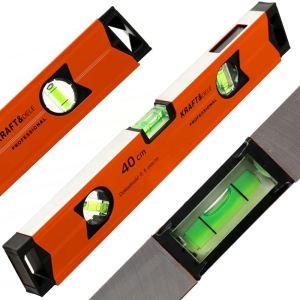 POZIOMICA ALUMINIOWA MAGNETYCZNA 40cm WYSOKA DOKŁADNOŚĆ DO 0,5mm 3 LIBELLE