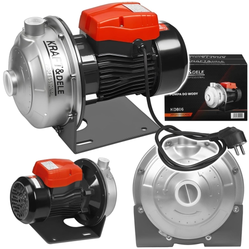 POMPA DO WODY CZYSTEJ OGRODOWA 800W 80L/MIN 1,25” DO NAWADNIANIA OGRODÓW