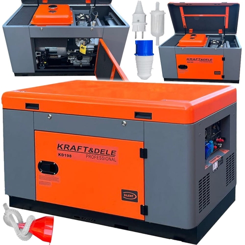 AGREGAT PRĄDOTWÓRCZY GENERATOR PRĄDU DIESEL JEDNOFAZOWY 15500W 230V/50Hz