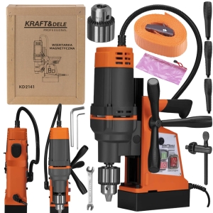 WIERTARKA STOŁOWA ELEKTRYCZNA MAGNETYCZNA PIONOWA 2200W 17000N + PAS