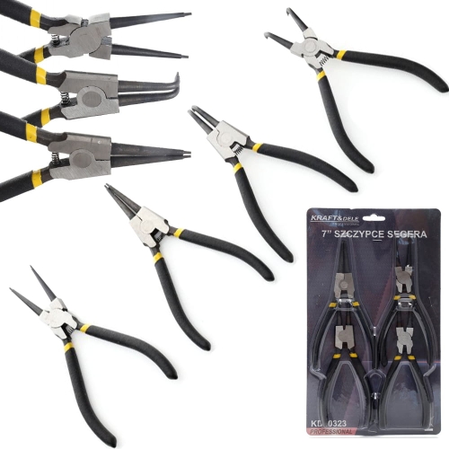 ZESTAW SZCZYPIEC SZCZYPCE SEGERA 7'' 180MM 4 SZTUKI