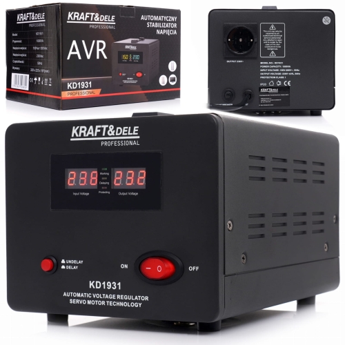 STABILIZATOR NAPIĘCIA PRĄDU AVR 1000VA DO AGREGATU