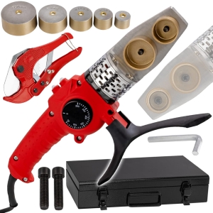 ZGRZEWARKA DO RUR PCV PP 1900W 20-50mm DO ZGRZEWANIA + WALIZKA ZESTAW