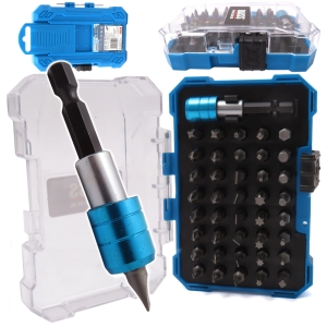 ZESTAW BITÓW UDAROWYCH TORX HEX DO WKRĘTARKI + UCHWYT 41SZT. HEX TORX 