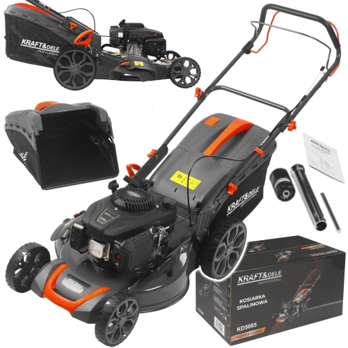 KOSIARKA SPALINOWA 51CM STALOWA OBUDOWA NAPĘD 200CC 9KM MULCZOWANIE 70l