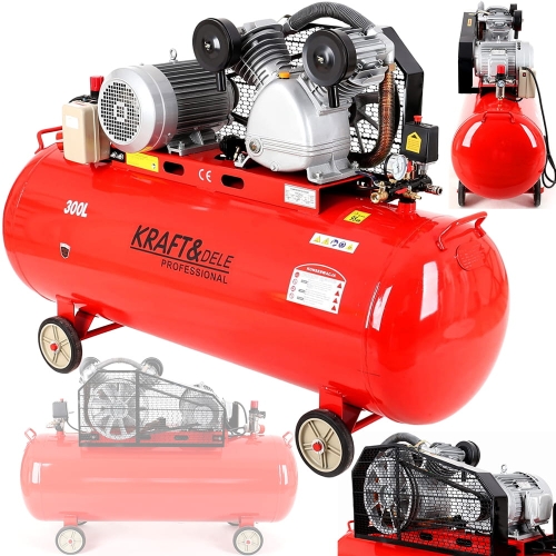 SPRĘŻARKA KOMPRESOR OLEJOWY 8 BAR 300L 7,5KM 400V 2-TŁOKI SEPARATOR