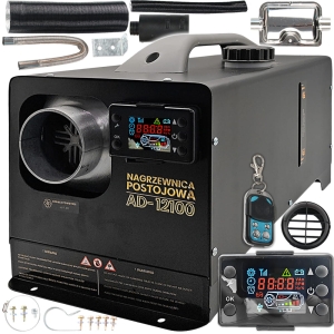 NAGRZEWNICA OLEJOWA OGRZEWANIE POSTOJOWE 12kW DMUCHAWA 12V/24V/230V DIESEL