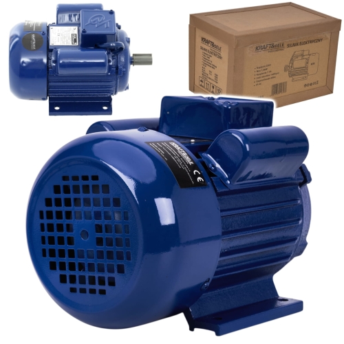 SILNIK ELEKTRYCZNY JEDNOFAZOWY 220V 1,5KW 1500W 1400RPM