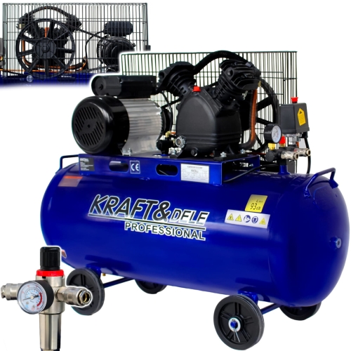 KOMPRESOR OLEJOWY SPRĘŻARKA POWIETRZA DWUTŁOKOWY 100L 2800W 220/230V 8 BAR