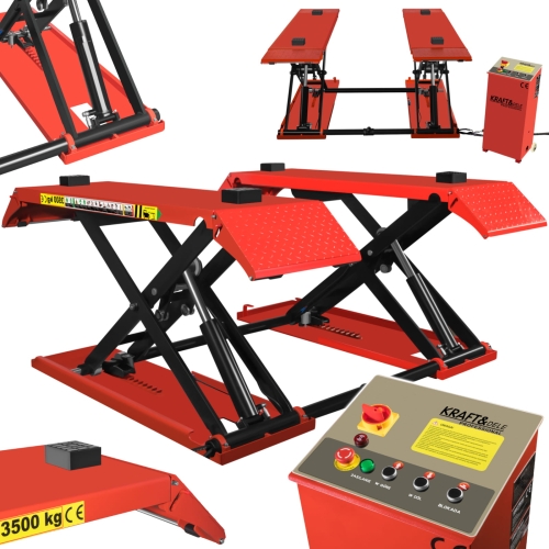 PODNOŚNIK SAMOCHODOWY NOŻYCOWY AUTOMATYCZNY 400V 3500kg