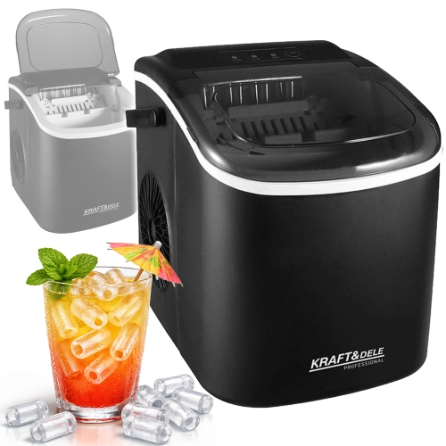 KRAFT&DELE PRZENOŚNA KOMPAKTOWA KOSTKARKA DO LODU ZBIORNIK 1,2L 220V KD4124