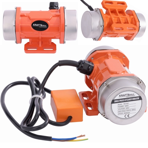 SILNIK WIBRACYJNY ELEKTRYCZNY 120W 220V 3000RPM REGULOWANY BLOK WIBRATOR