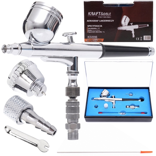 AEROGRAF LAKIERNICZY PRECYZYJNY PISTOLET 0,2mm / 0,3mm PNEUMATYCZNY