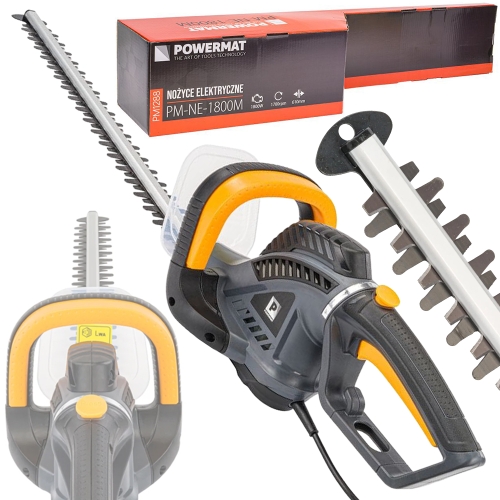 ELEKTRYCZNE NOŻYCE DO ŻYWOPŁOTU GAŁĘZI KRZEWÓW 1800W 610MM REGULACJA