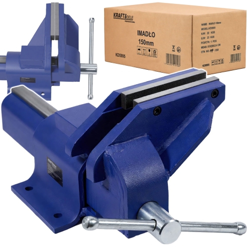 IMADŁO ŚLUSARSKIE 6'' 150MM SOLIDNE ŻELIWNE KRAFT&DELE