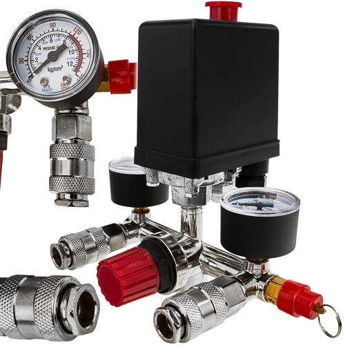 PRESOSTAT DO KOMPRESORA 8BAR Z REGULACJĄ CIŚNIENIA