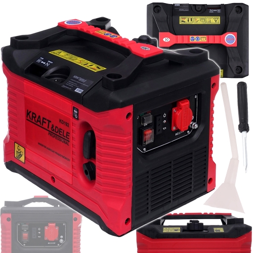 AGREGAT PRĄDOTWÓRCZY 1500W GENERATOR PRĄDU INWERTOROWY 230V/50Hz