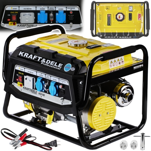 AGREGAT PRĄDOTWÓRCZY GENERATOR PRĄDU 3500W 7KM 4-SUW JEDNOFAZOWY BENZYNA