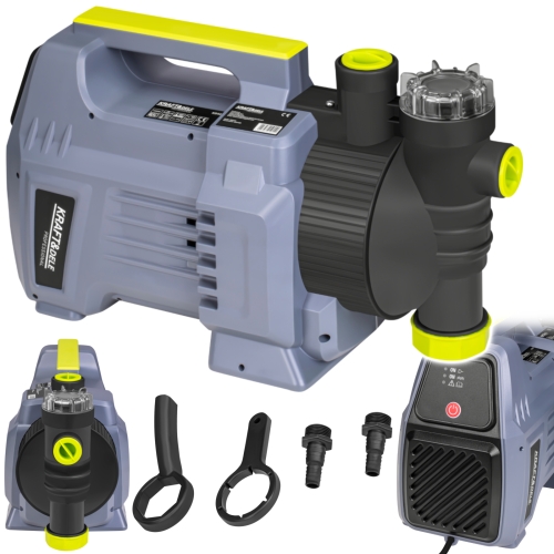 POMPA OGRODOWA DO WODY 1500W 4700L/H 230V DO DESZCZÓWKI WYDAJNA ZESTAW 