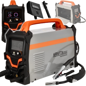 PÓŁAUTOMAT SPAWARKA INWERTOROWA 3w1 MIG/MAG/TIG LCD 20-220A 230V ZESTAW