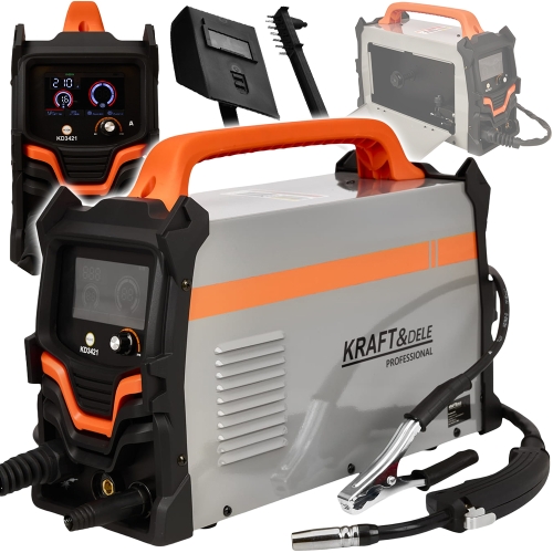 PÓŁAUTOMAT SPAWARKA INWERTOROWA 3w1 MIG/MAG/TIG LCD 20-220A 230V ZESTAW