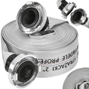 WĄŻ STRAŻACKI PARCIANY DO POMPY 2" 52mm 20m 12BAR ZE ZŁĄCZKĄ