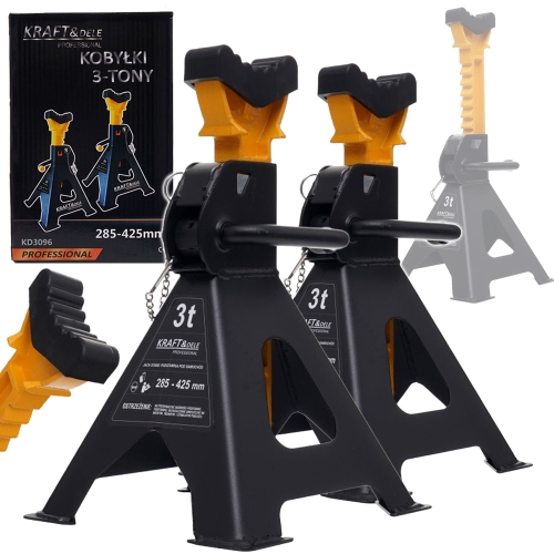 PODSTAWKI PODPORY KOBYŁKI POD SAMOCHÓD 3T STOJAKI SAMOCHODOWE 2szt.