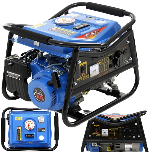 AGREGAT PRĄDOTWÓRCZY GENERATOR PRĄDU 1500W 230V 2,2kW 3KM 4-SUW BENZYNA